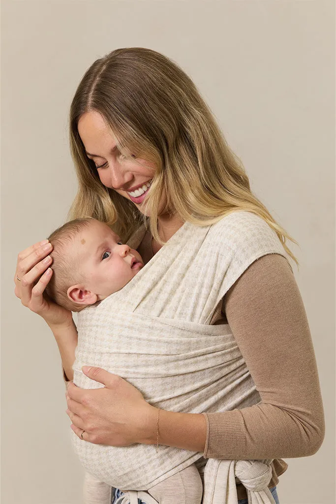 Cream Houndstooth Wrap