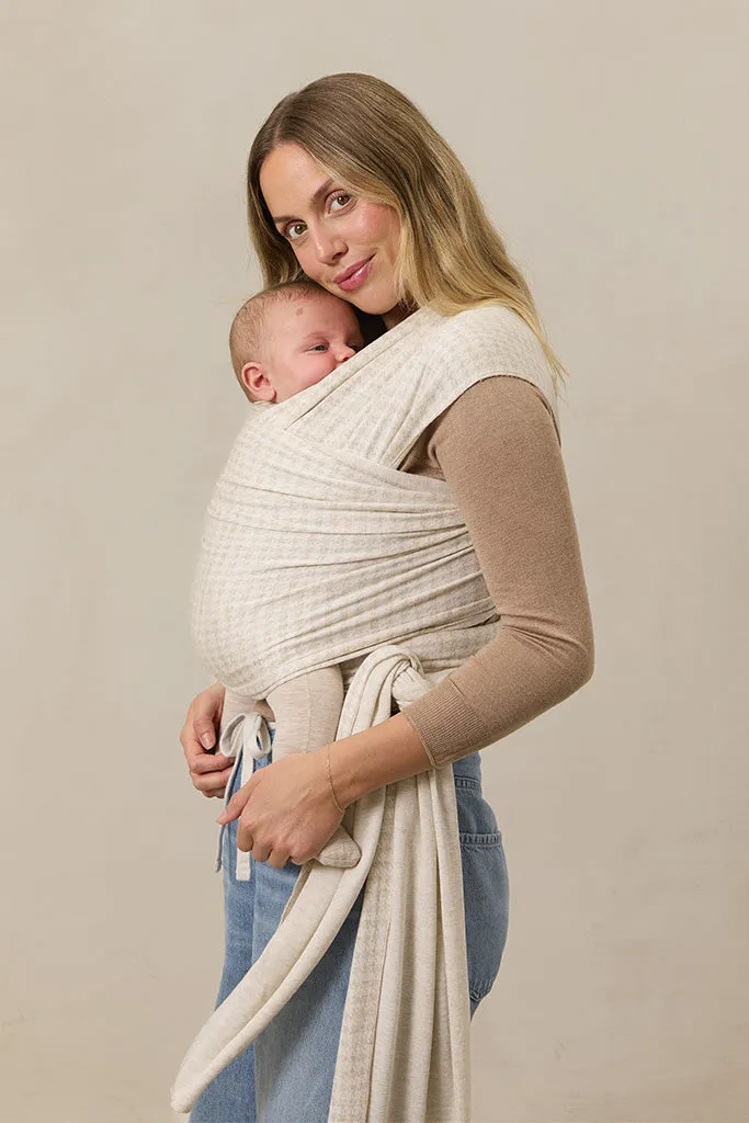 Cream Houndstooth Wrap