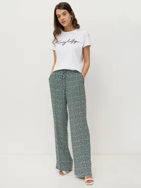 Crepe Wide Leg Geo P