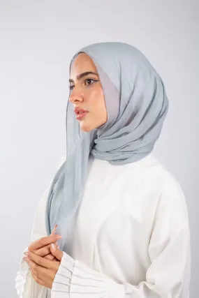 Crinkle Modal Hijab - Dolphin Grey
