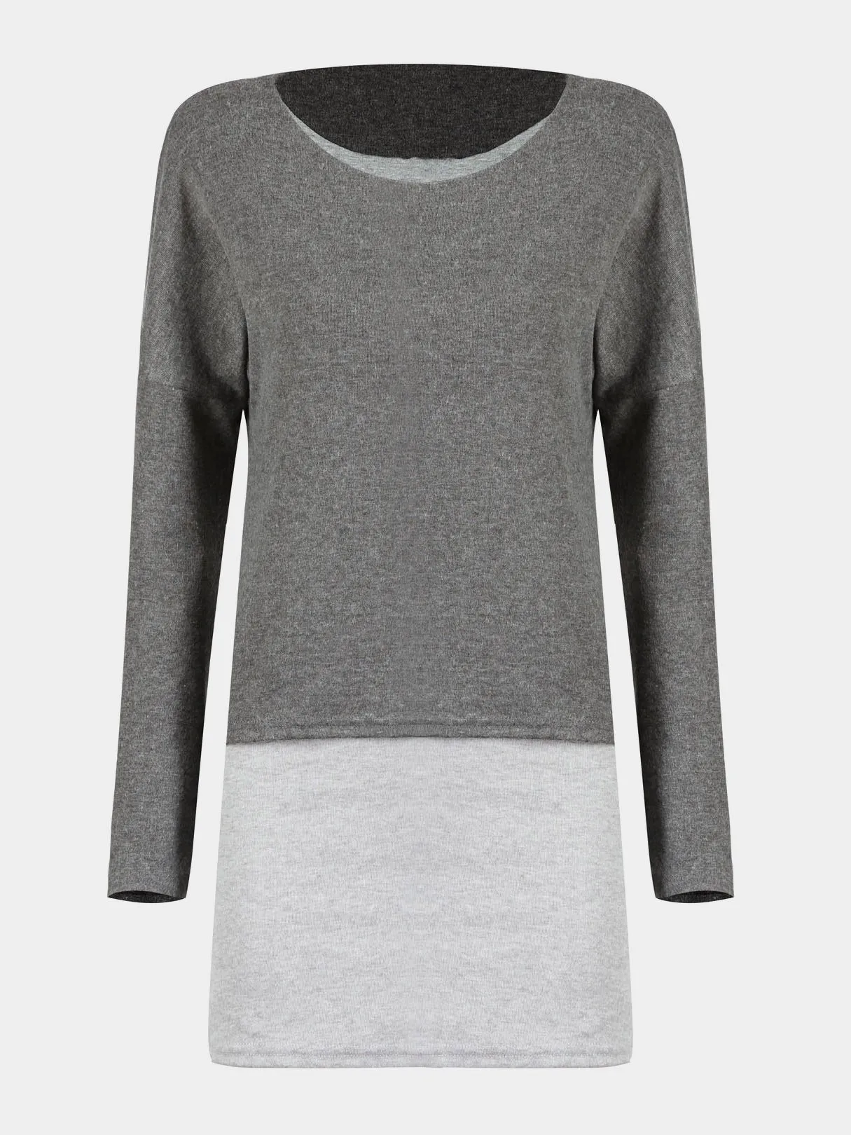 Custom Double Layer Grey Top