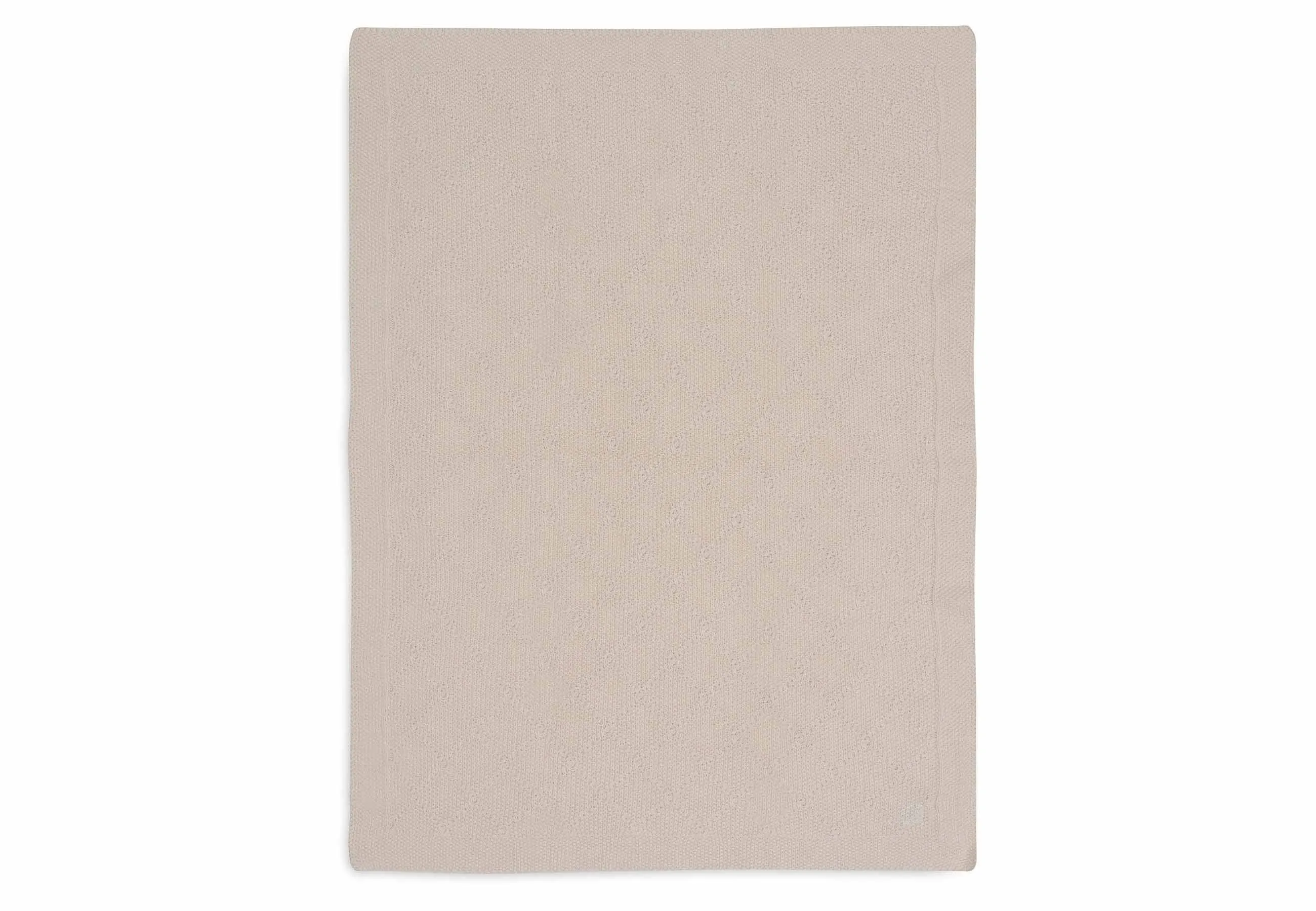 Deken Ledikant 100x150cm Check Knit - Oatmeal
