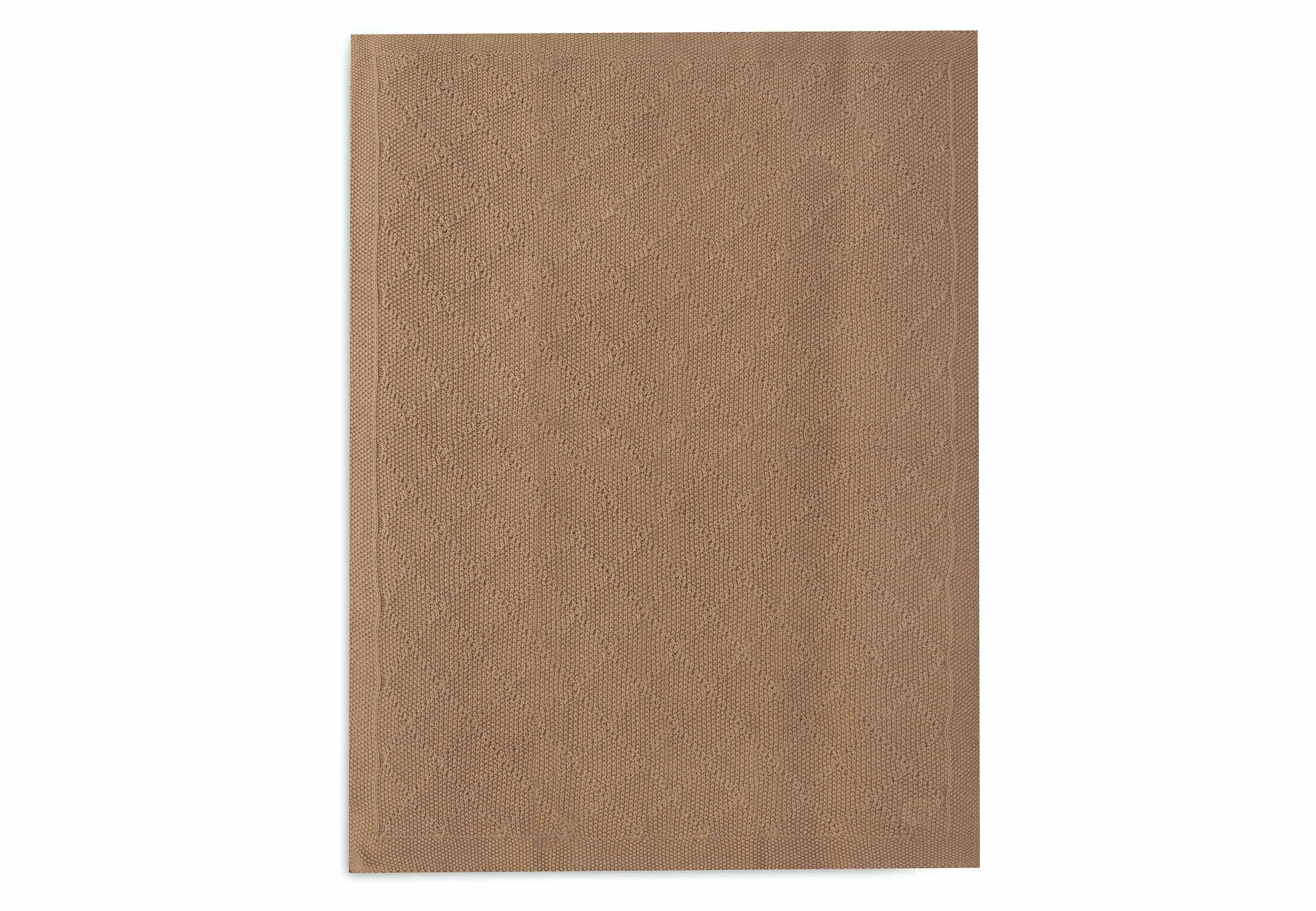 Deken Wieg 75x100cm Check Knit - Biscuit