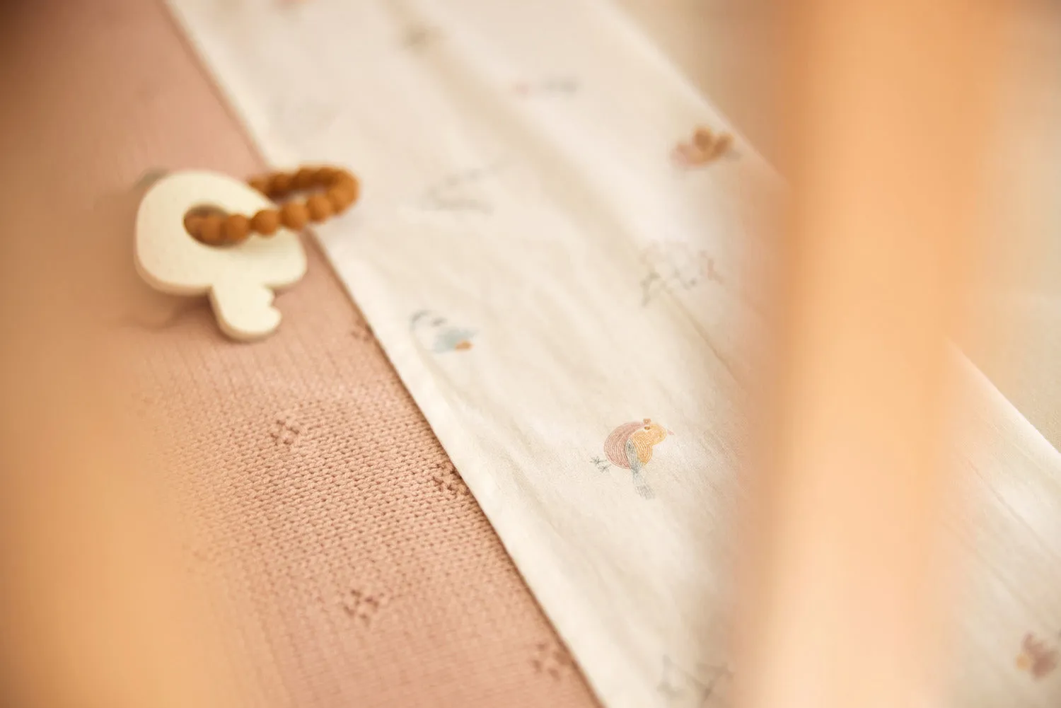 Deken Wieg 75x100cm Cosy Knit - Wild Rose