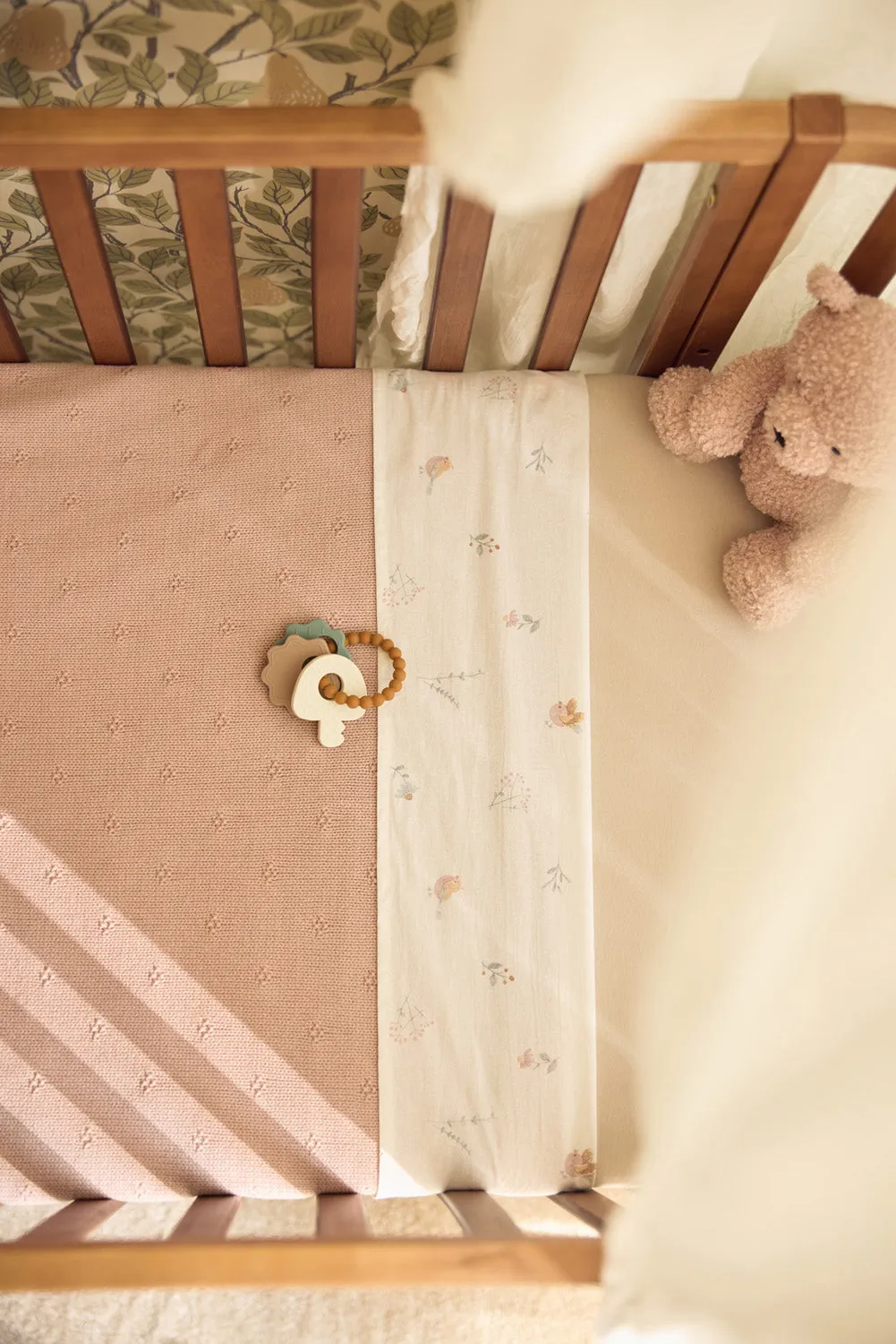 Deken Wieg 75x100cm Cosy Knit - Wild Rose