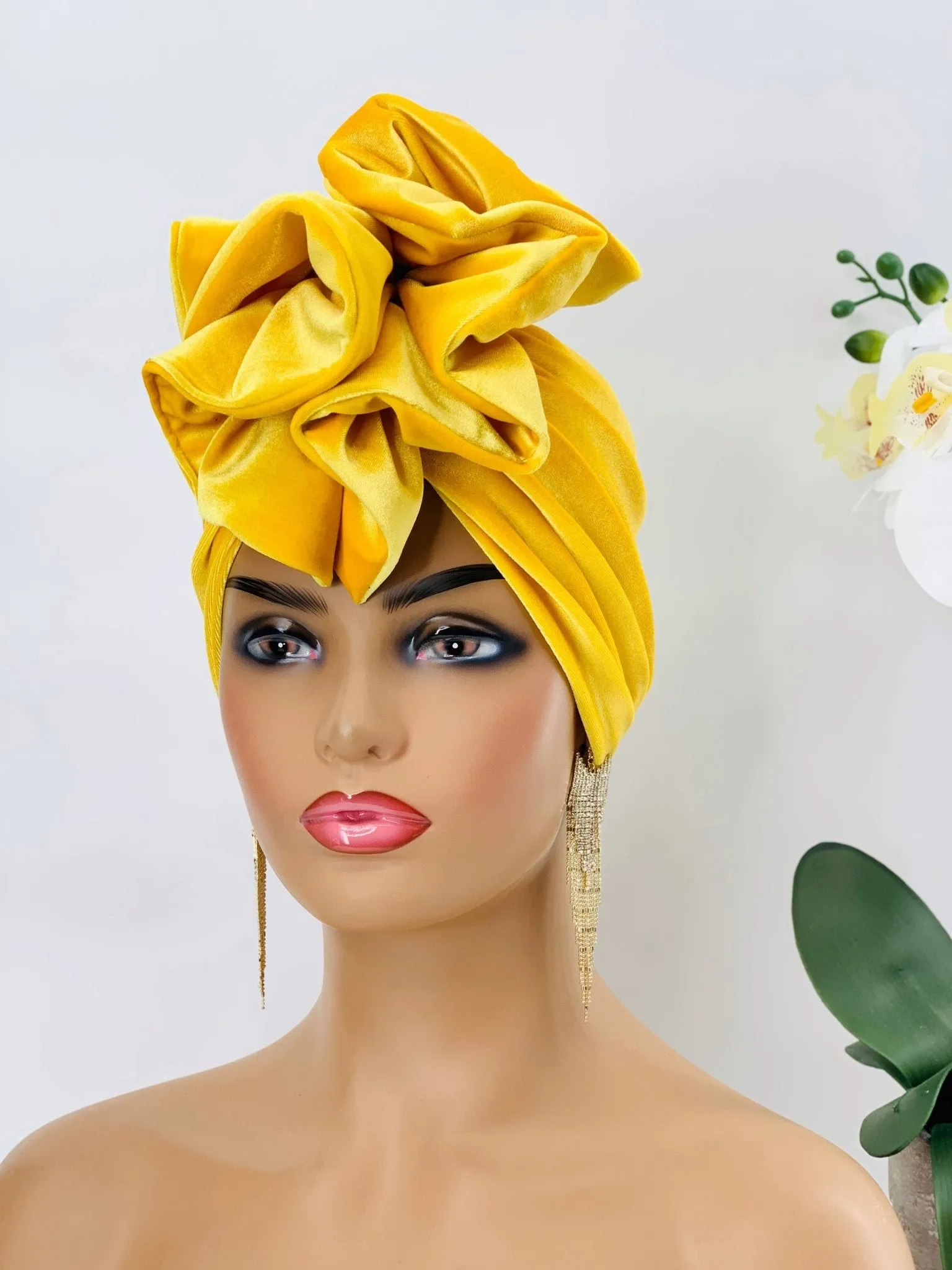 Demi Velvet Ruffle Turban