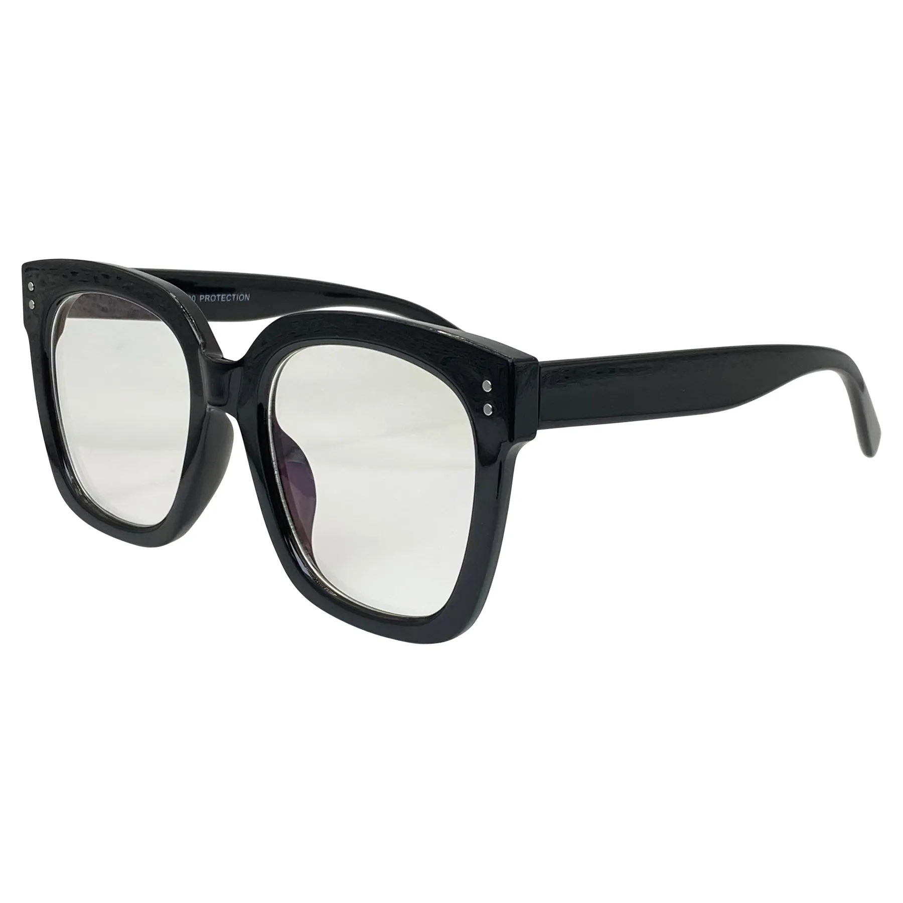 DEXTER Clear Big Chunky Glasses | Blue Light Lens