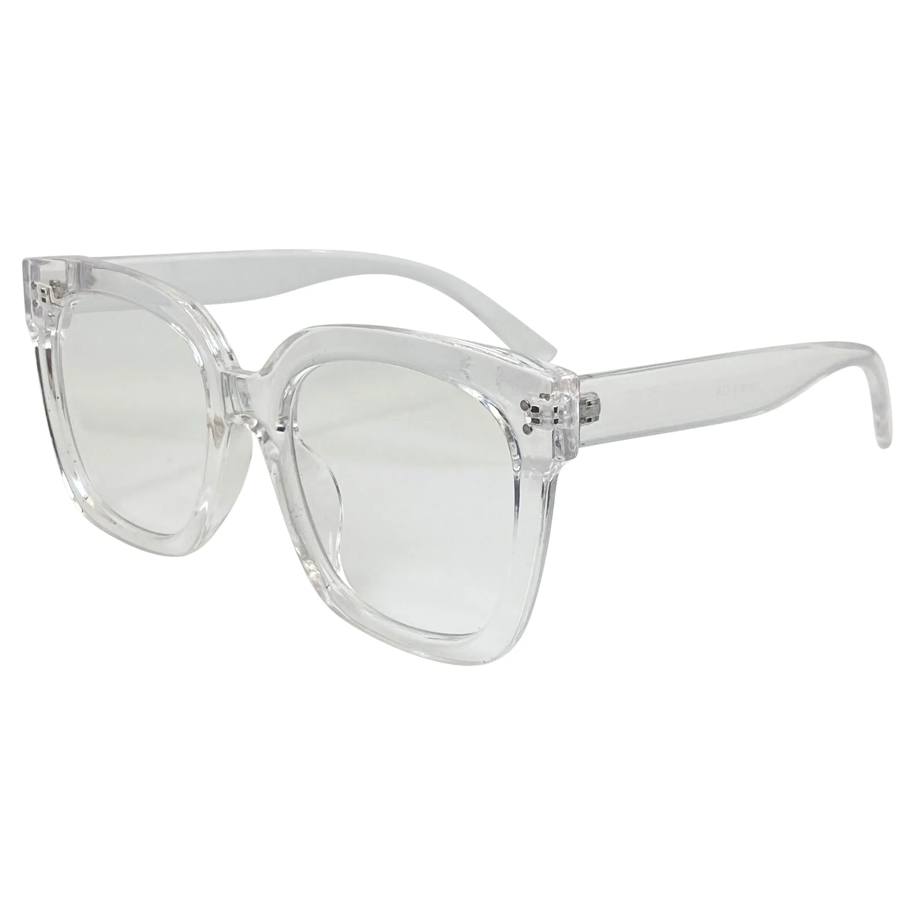DEXTER Clear Big Chunky Glasses | Blue Light Lens
