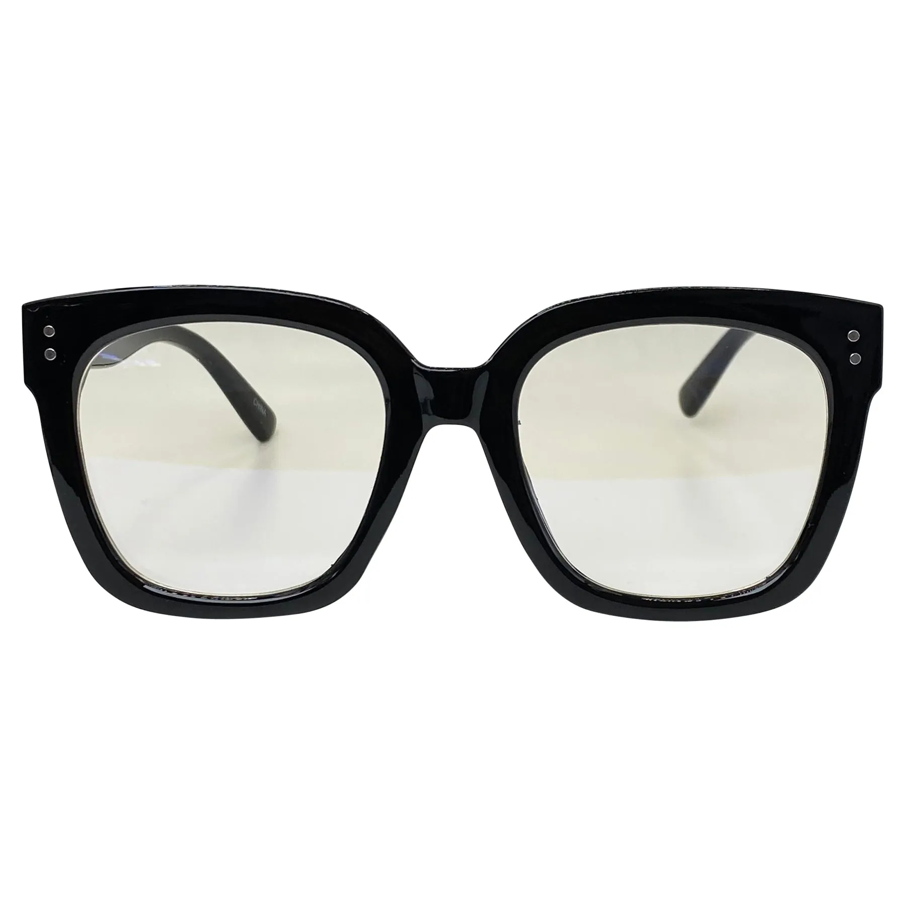 DEXTER Clear Big Chunky Glasses | Blue Light Lens