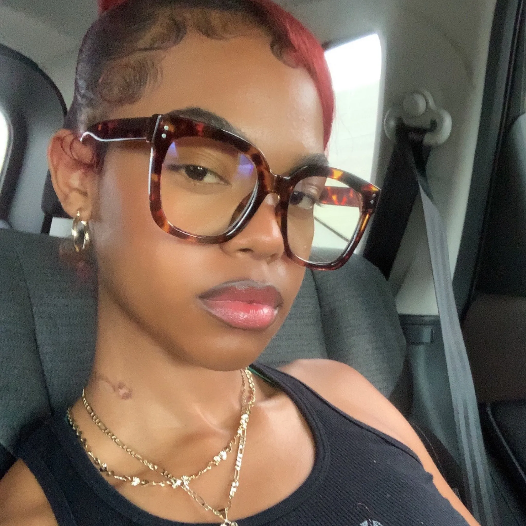 DEXTER Clear Big Chunky Glasses | Blue Light Lens