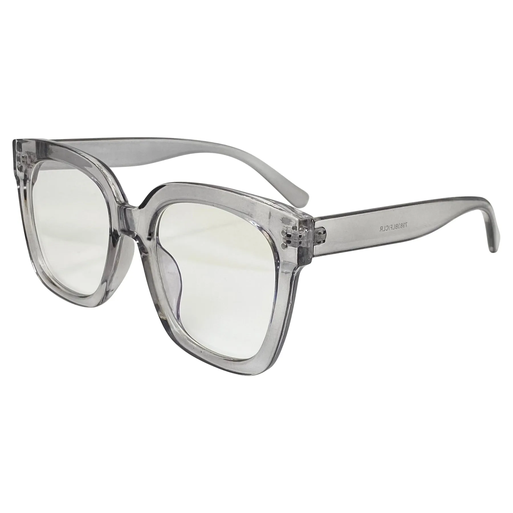 DEXTER Clear Big Chunky Glasses | Blue Light Lens