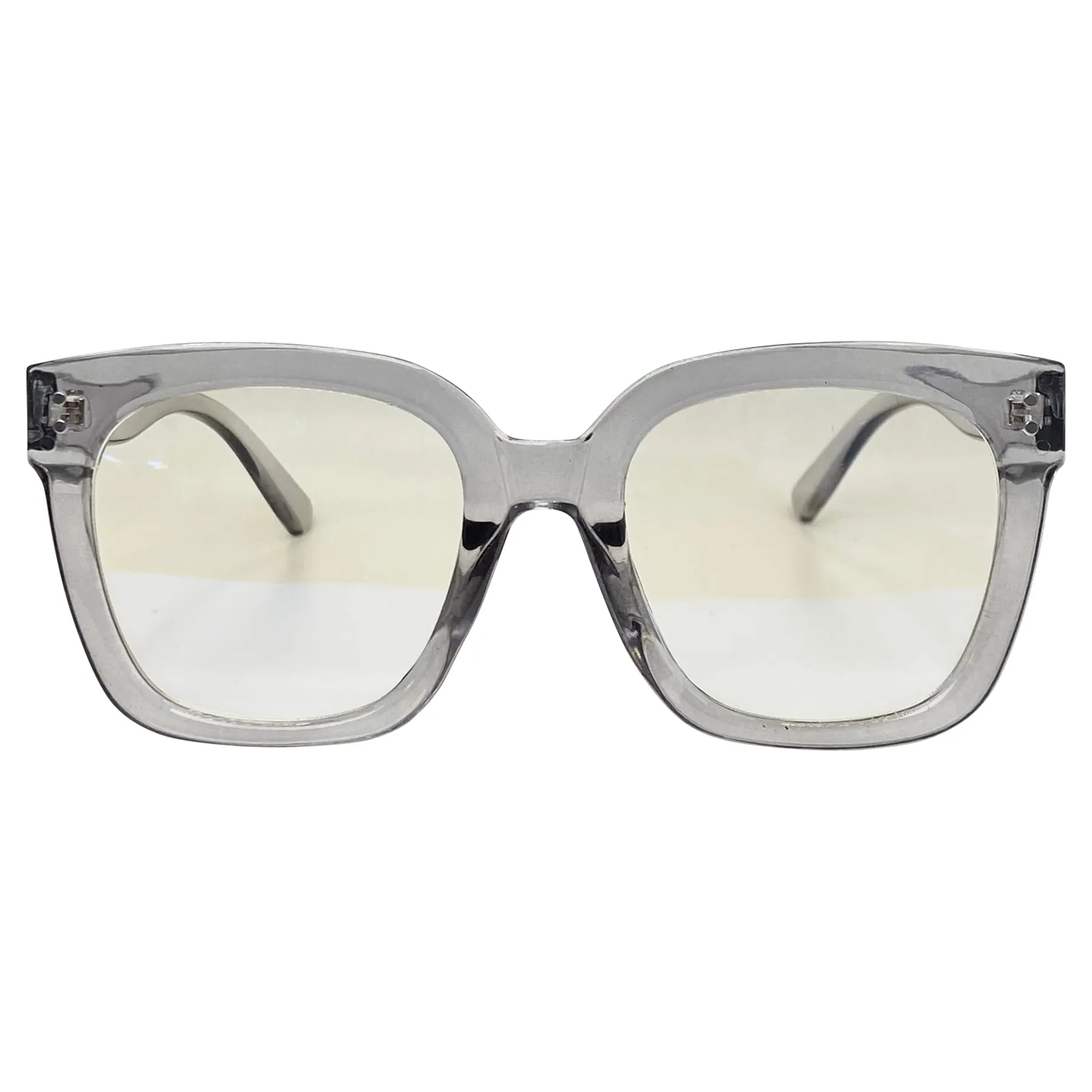 DEXTER Clear Big Chunky Glasses | Blue Light Lens