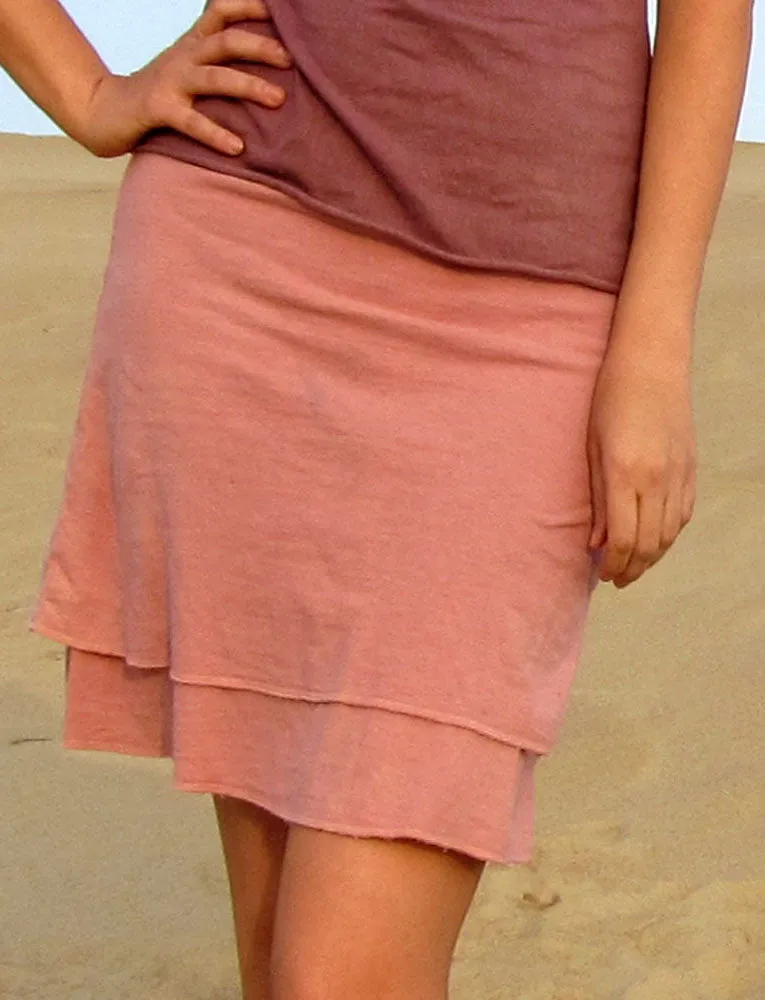 Double Layer Simplicity Short Skirt