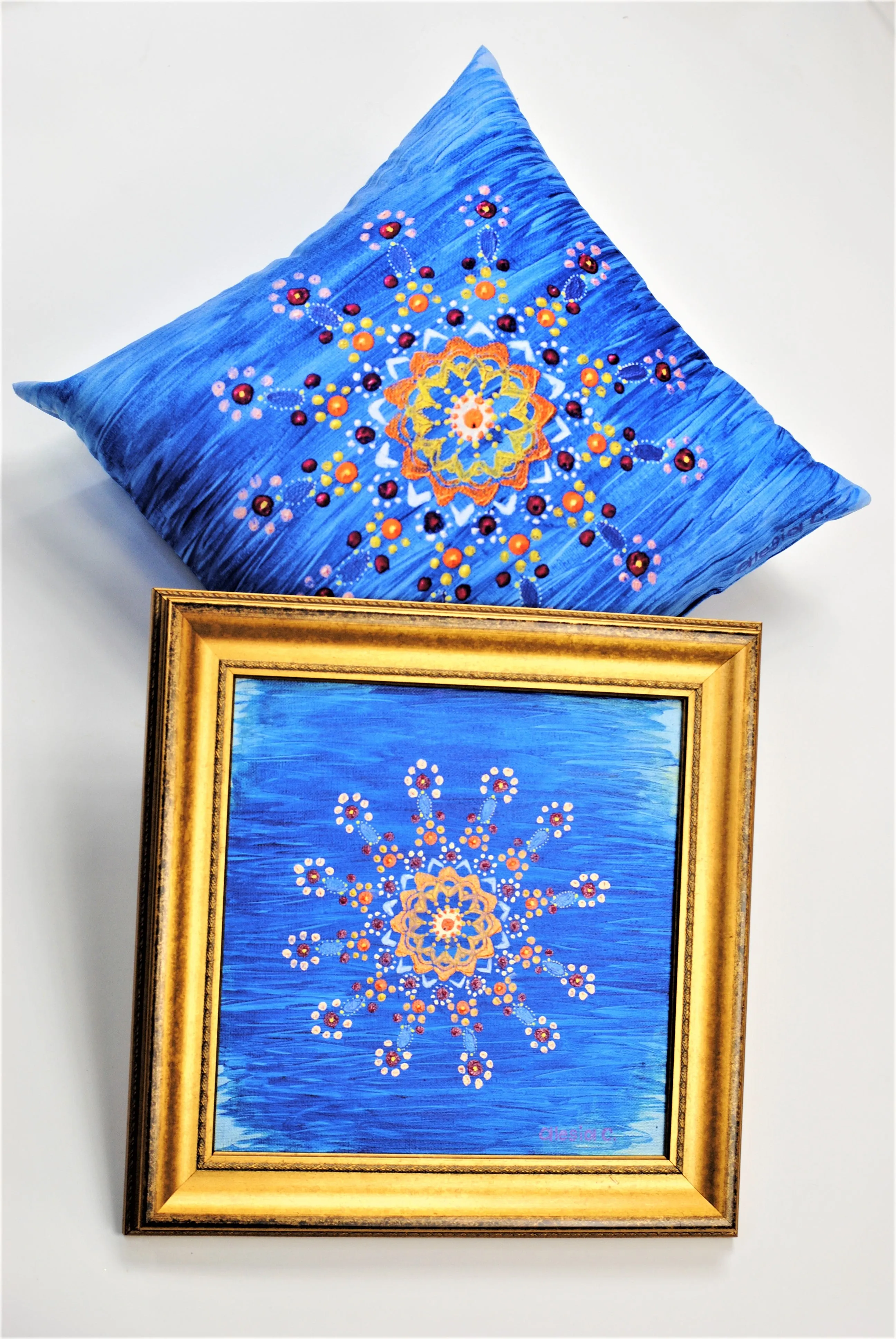 DREAM MANDALA Alesia Dot Art Decorative Throw Pillow