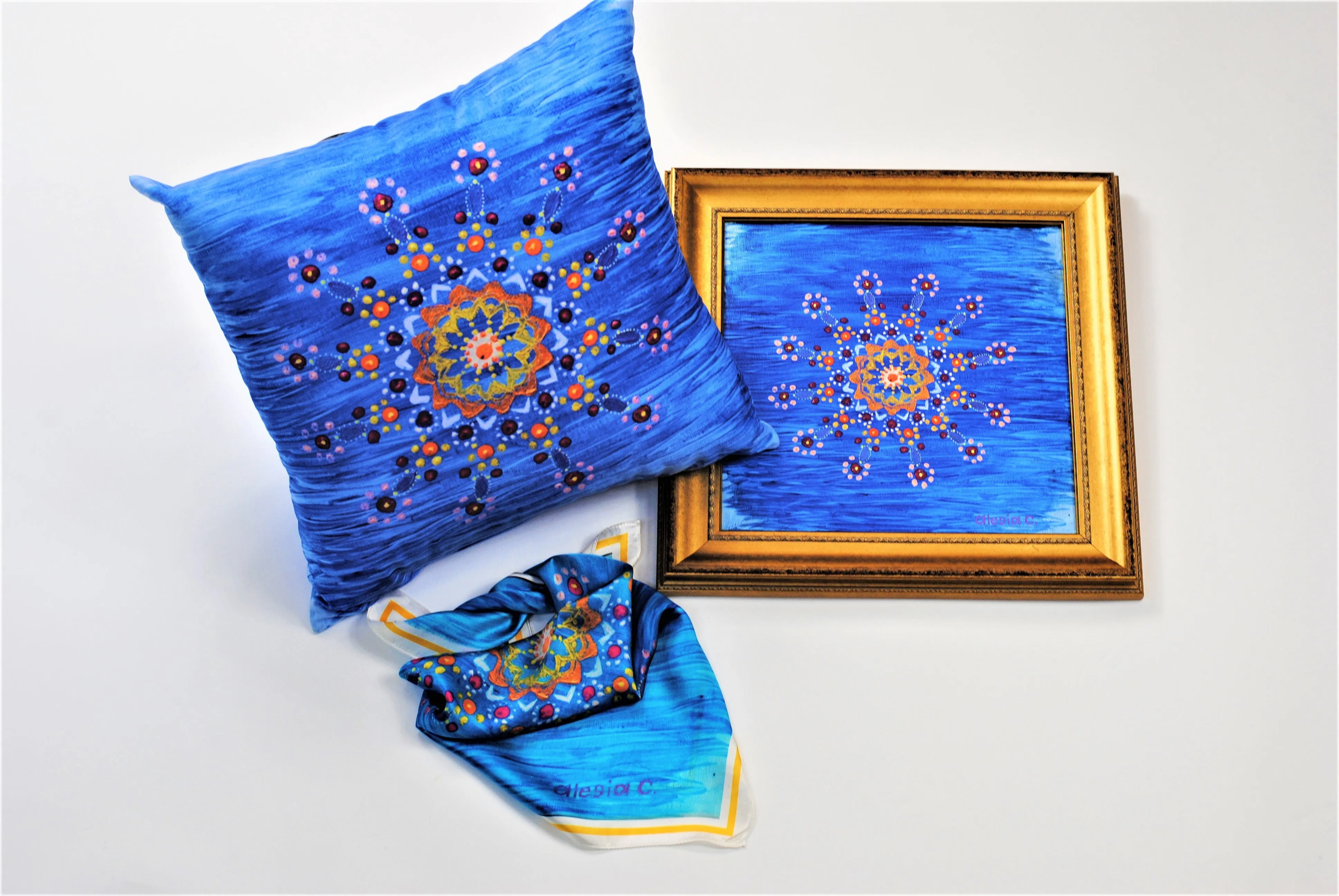 DREAM MANDALA Alesia Dot Art Decorative Throw Pillow