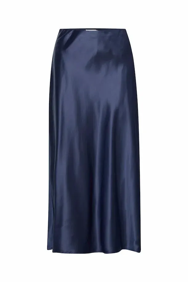 Enda Midi Skirt (Dark Navy)