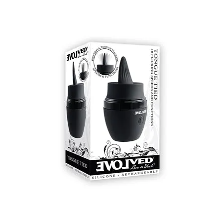 Evolved Tongue Tied Flicking Massager - Black