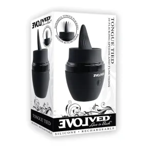 Evolved Tongue Tied Flicking Massager - Black