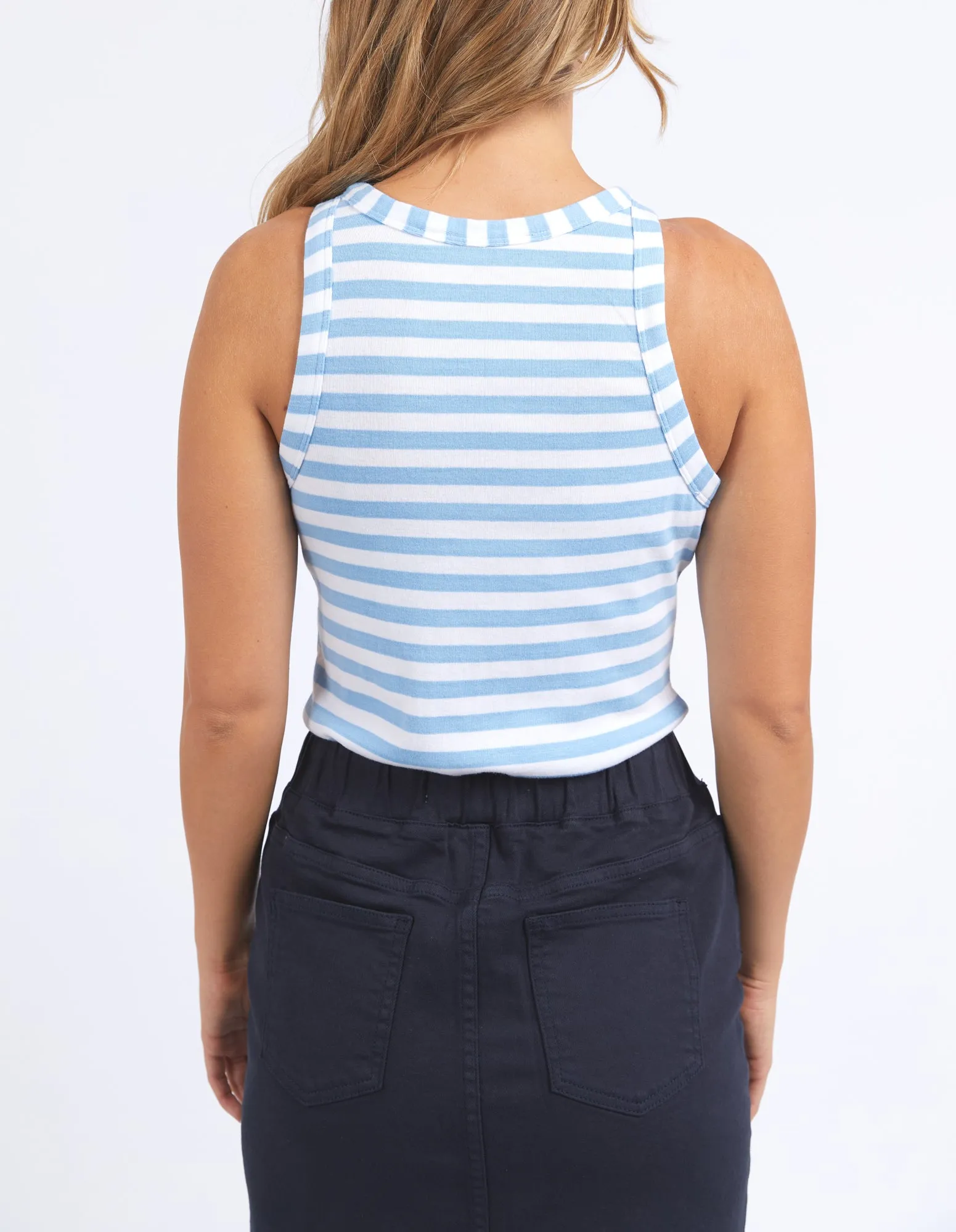 Foxwood Ruth Tank - Blue Bell / White Stripe