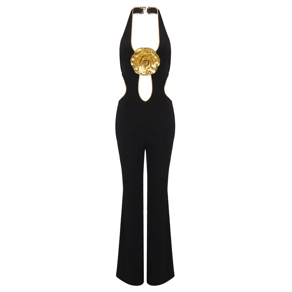 Frankie Halter Bandage Jumpsuit