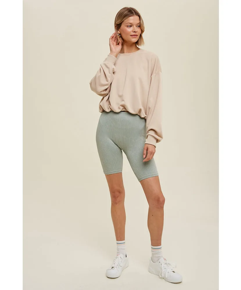 Fresh French Terry Bubble Pullover