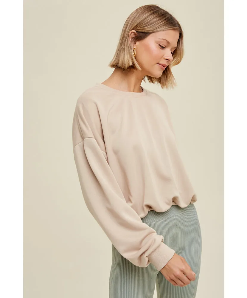 Fresh French Terry Bubble Pullover