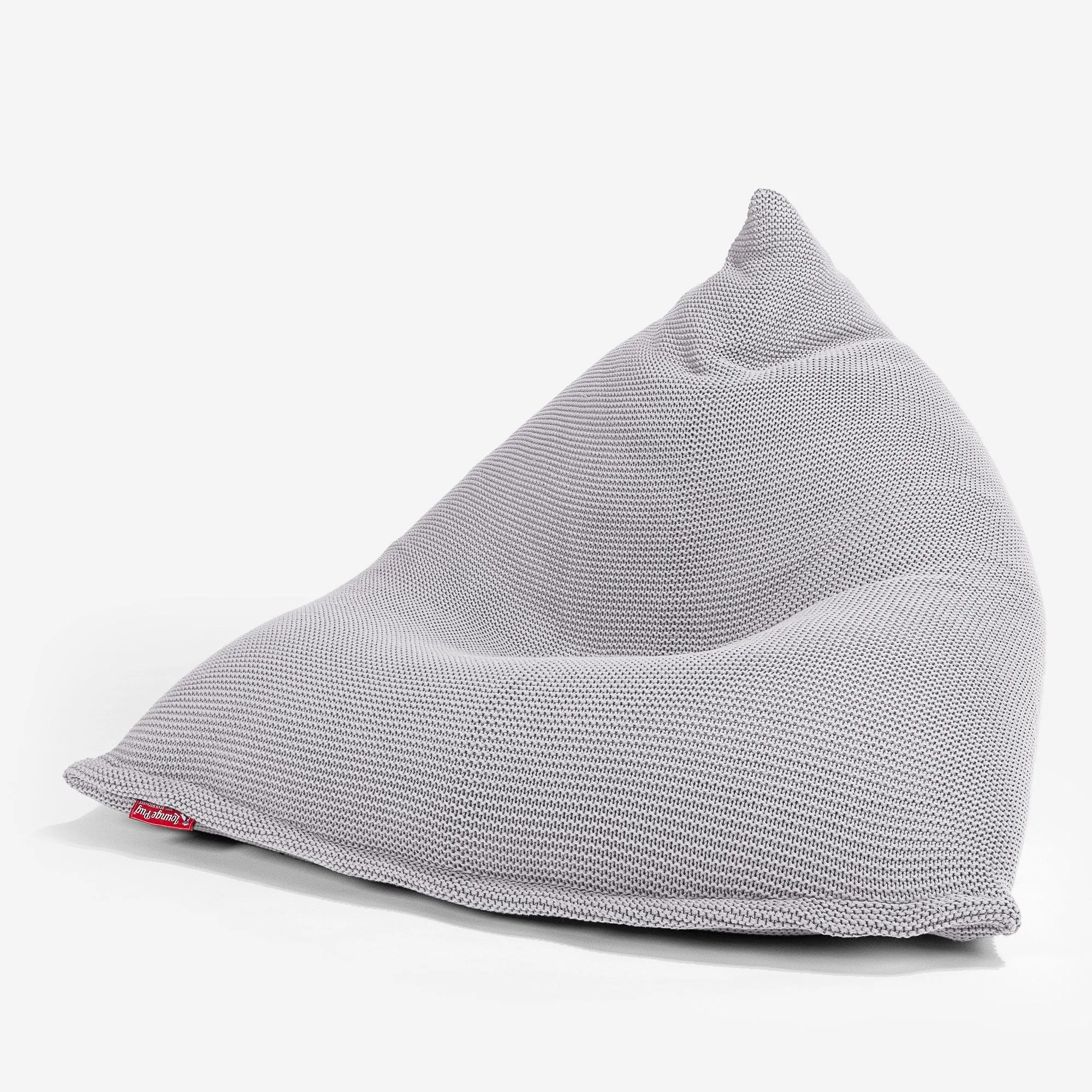 Gaming Lounger Bean Bag - Ellos Knitted Light Grey