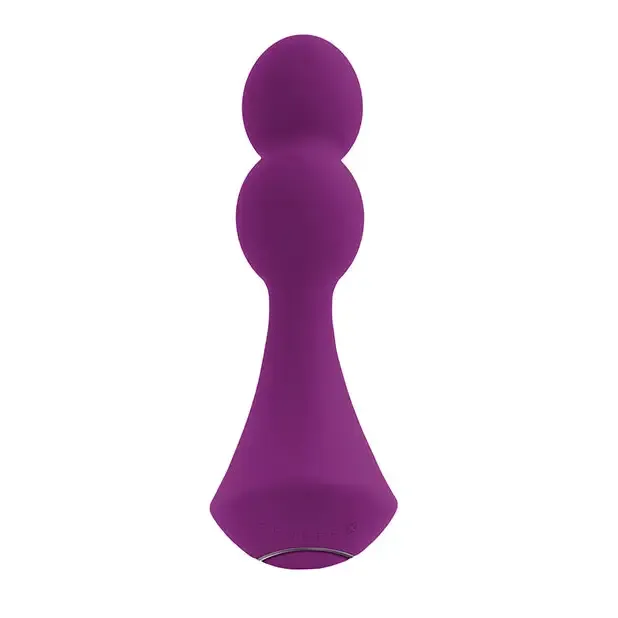 Gender X Ball Game Rechargeable Rotating Silicone Vibrator Purple