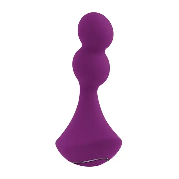 Gender X Ball Game Rechargeable Rotating Silicone Vibrator Purple
