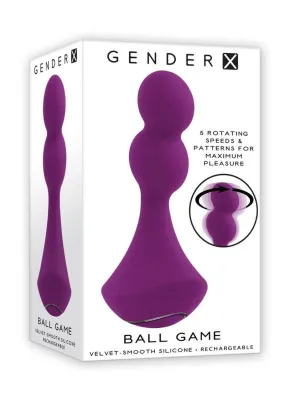 Gender X Ball Game Rechargeable Silicone Rotating Vibrator