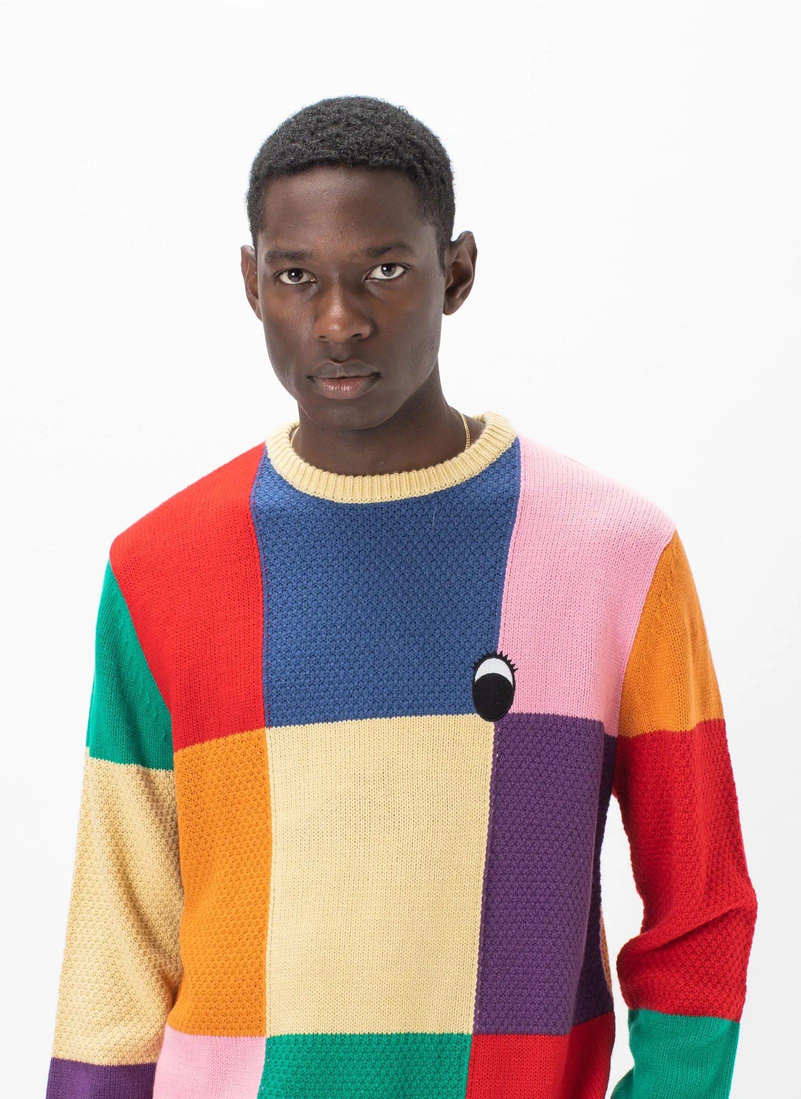 Gerald Knit Sweater Patchwork