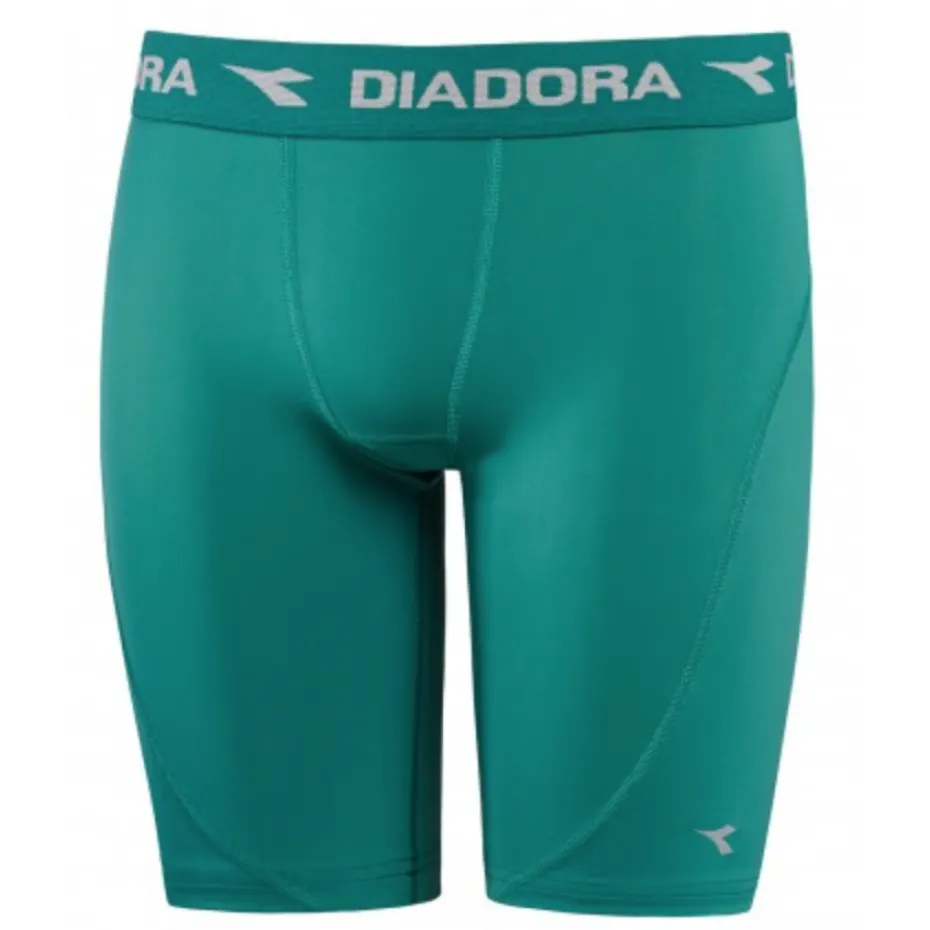 GREEN DIADORA COMPRESSION SHORT