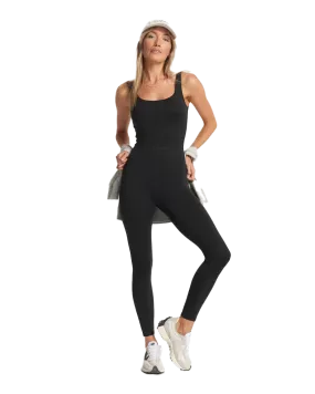 Halo Essential Jumpsuit in Black Heather