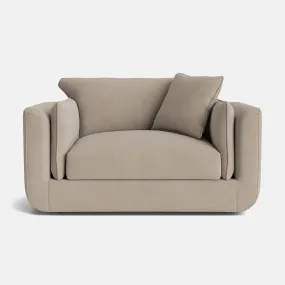 Hatton Luxe Chenille Love Seat - Champagne Bliss