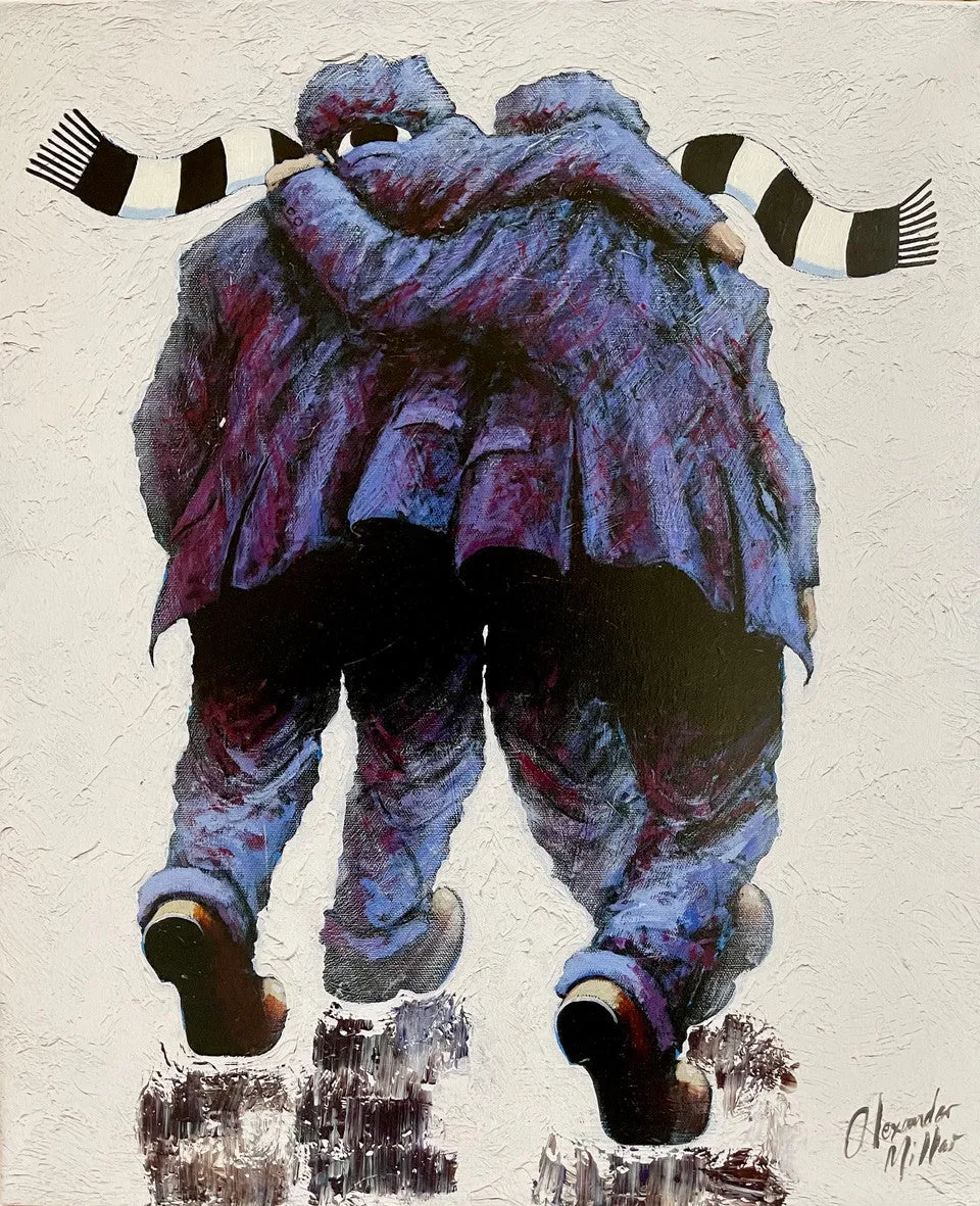Home and Away Hand Embellished Canvas by Alexander Millar