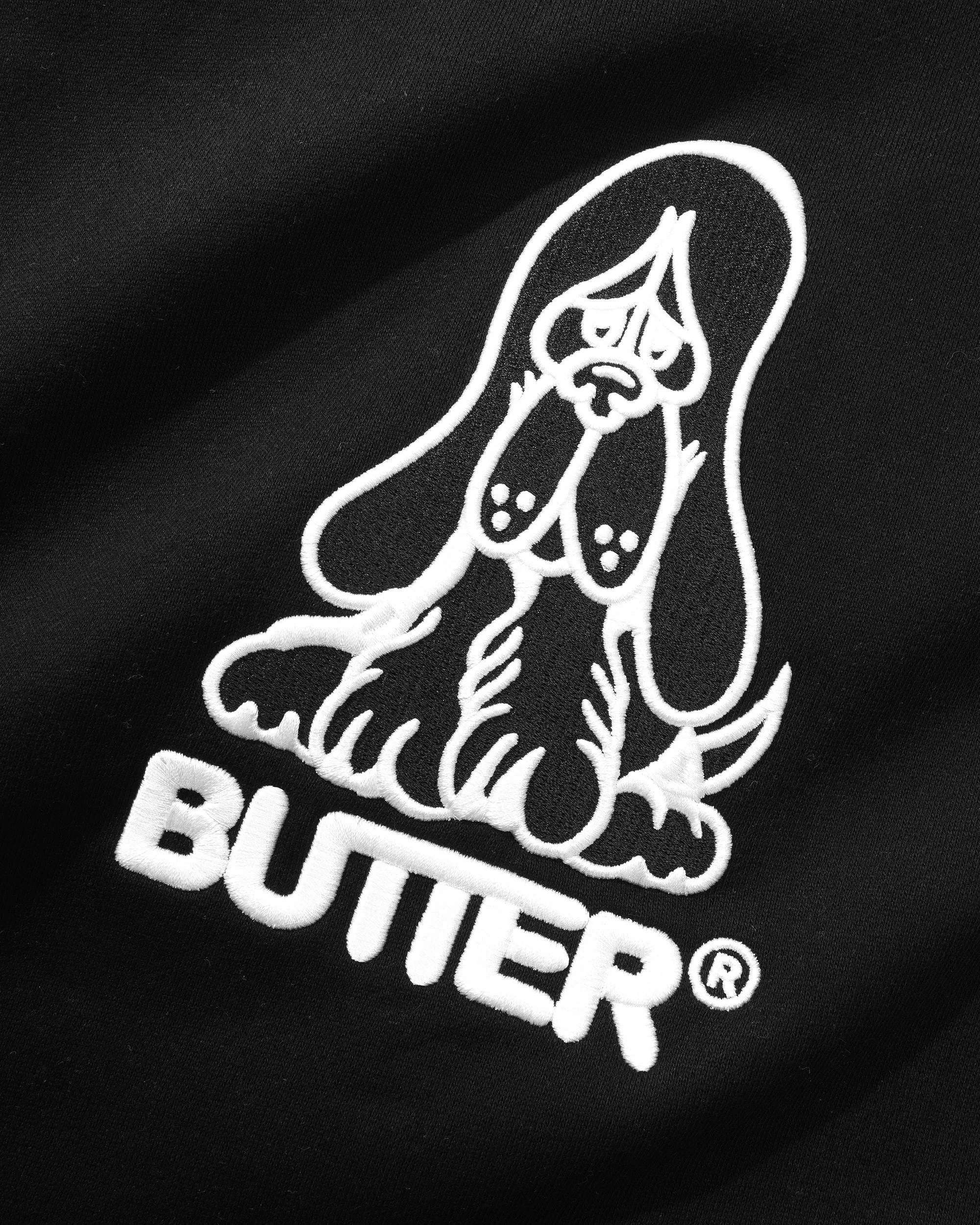 Hound Embroidered Pullover, Black