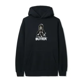 Hound Embroidered Pullover, Black