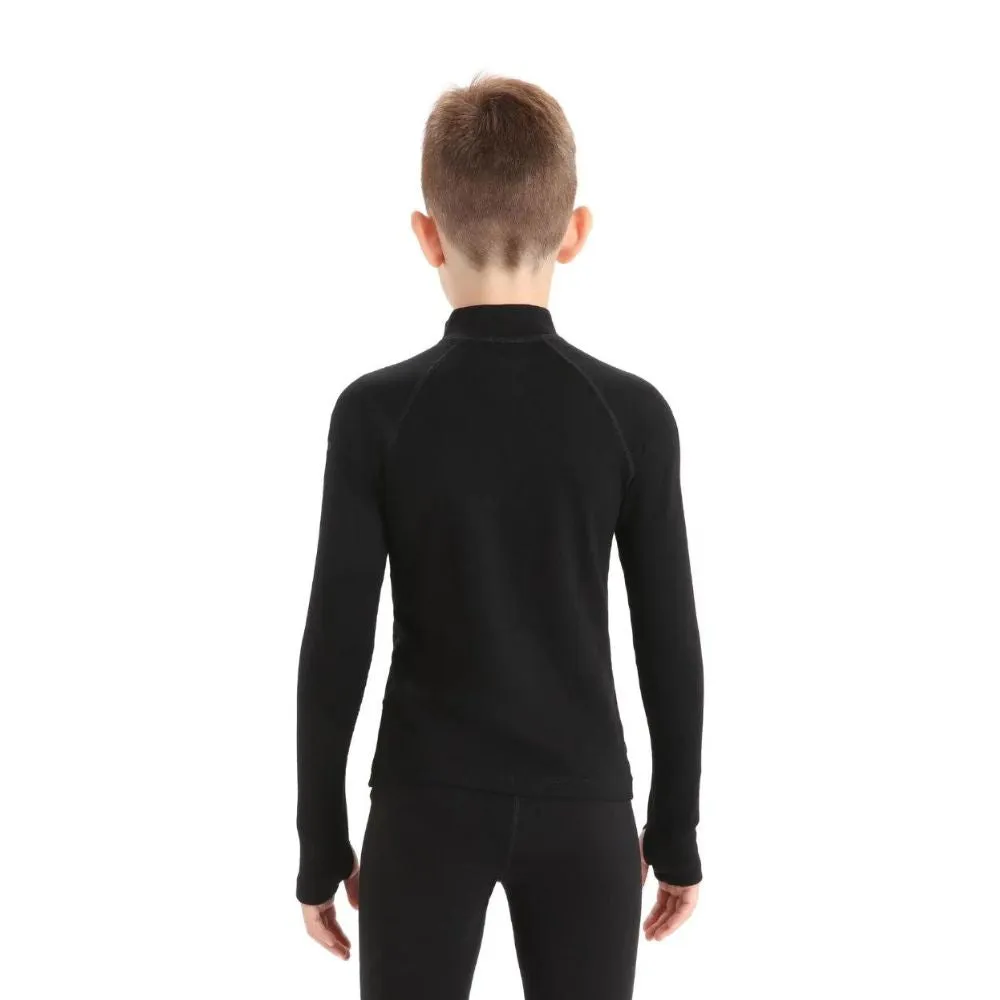 Icebreaker Kids 260 Tech LS Half Zip - Black