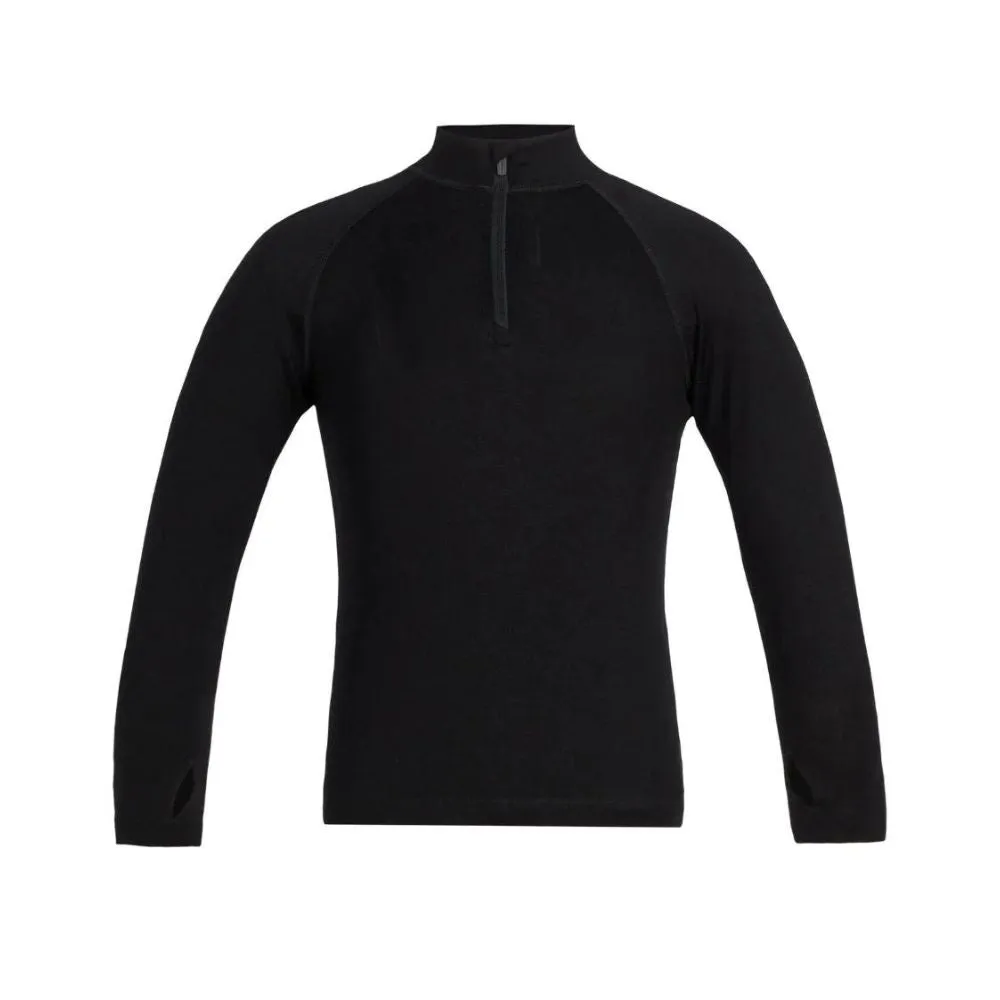 Icebreaker Kids 260 Tech LS Half Zip - Black