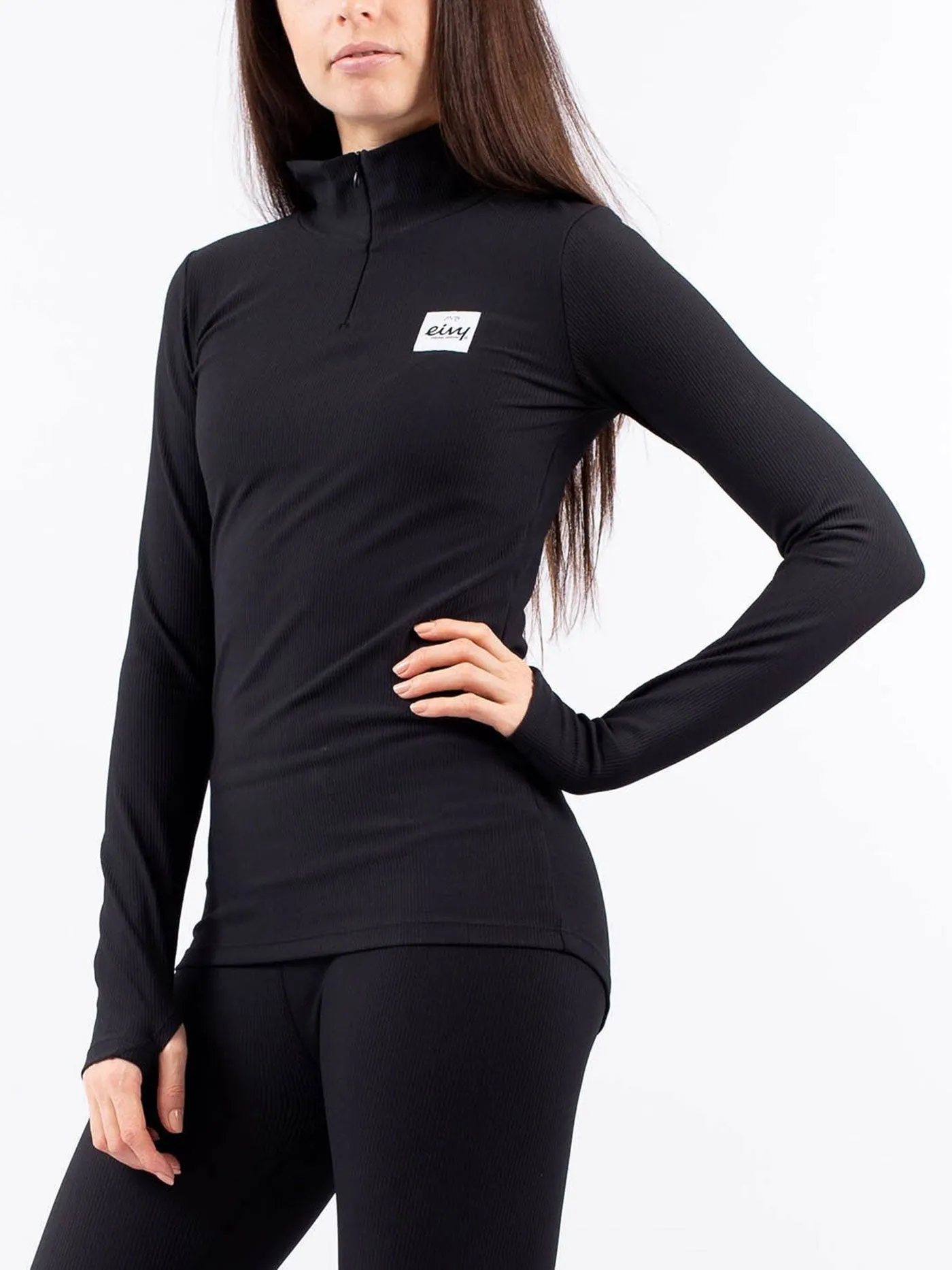 Journey Rib Black Base Layer