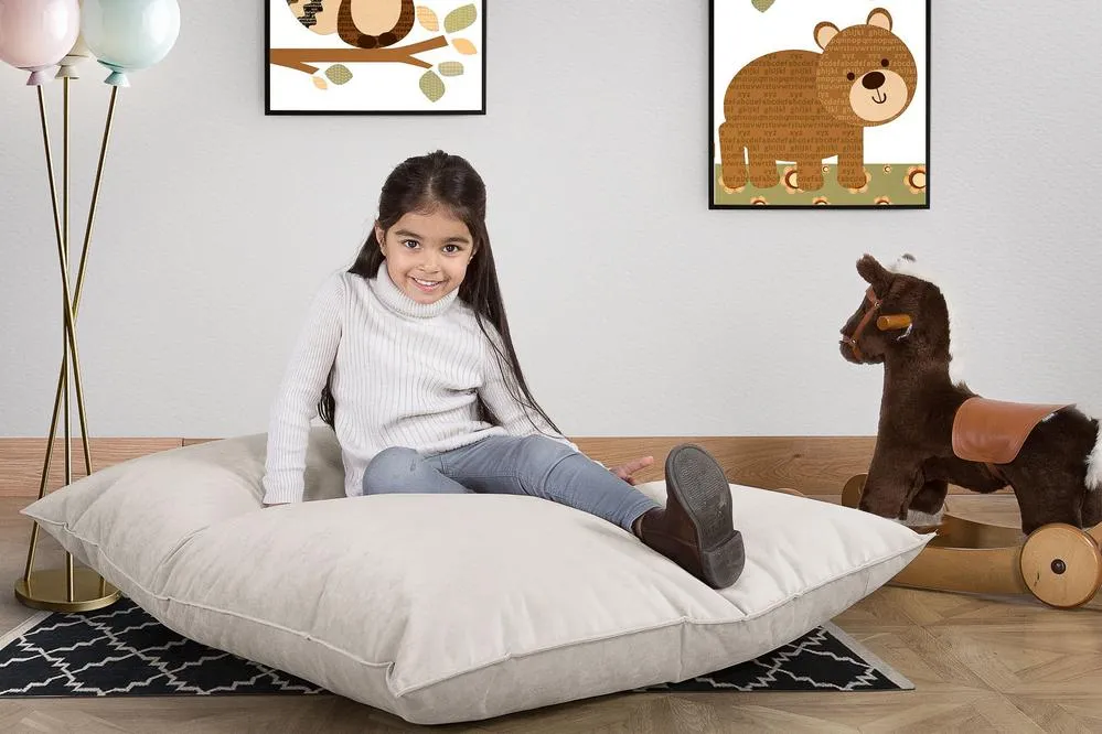 Junior Children's Beanbag 2-14 yr - Velvet Silver