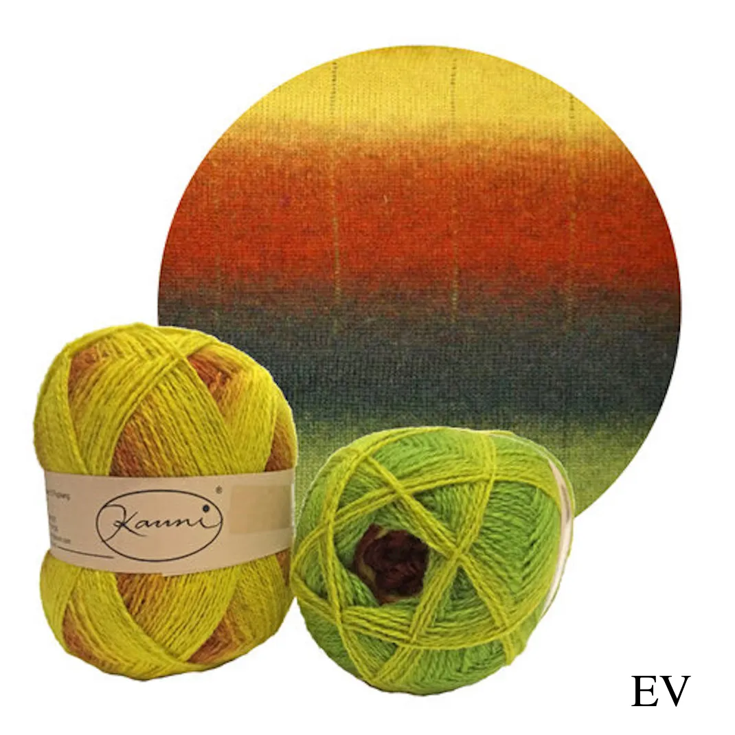 Kauni Effektgarn Garter Stitch Scarf Knitting Kit | Kauni Effektgarn & Knitting Pattern (#245)