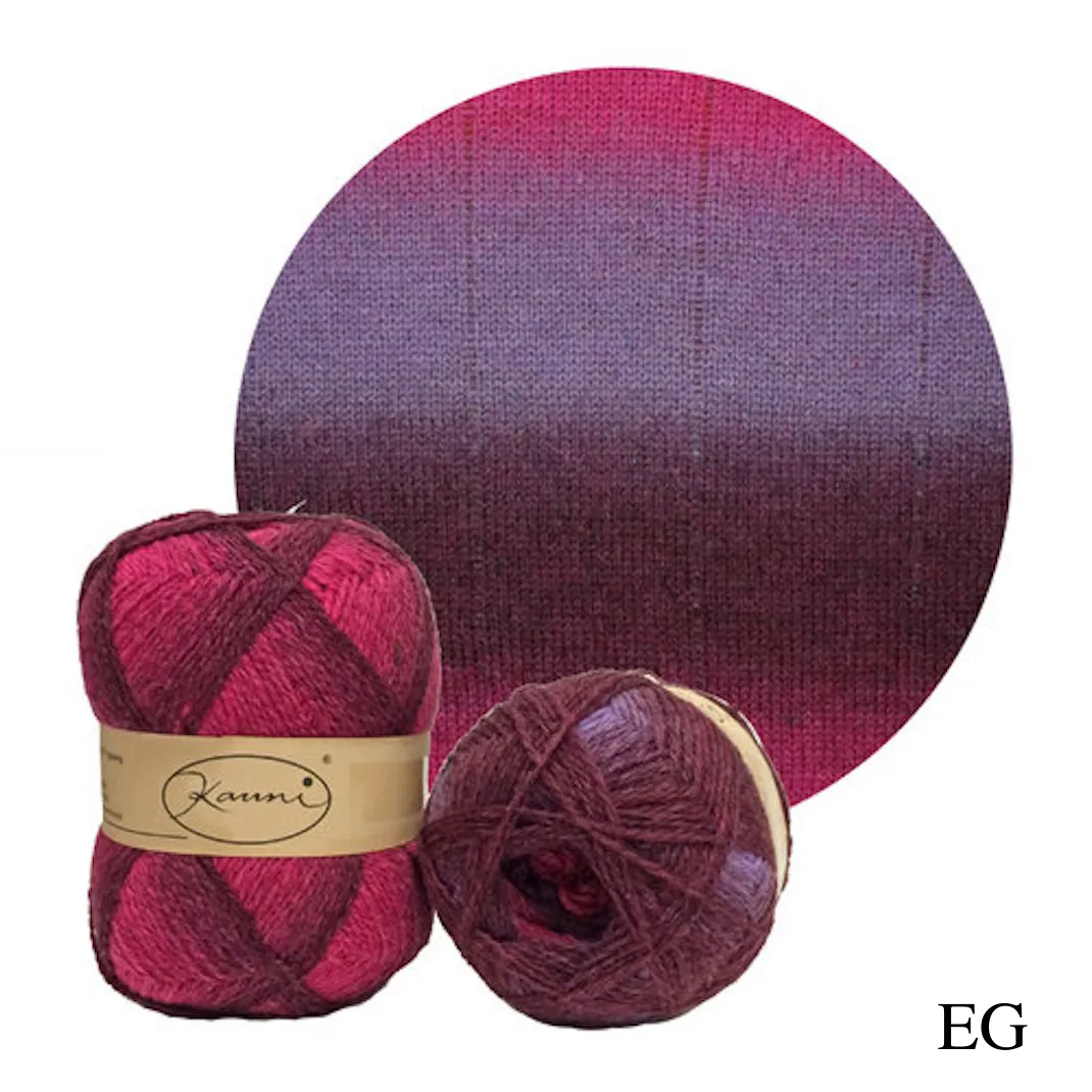 Kauni Effektgarn Garter Stitch Scarf Knitting Kit | Kauni Effektgarn & Knitting Pattern (#245)