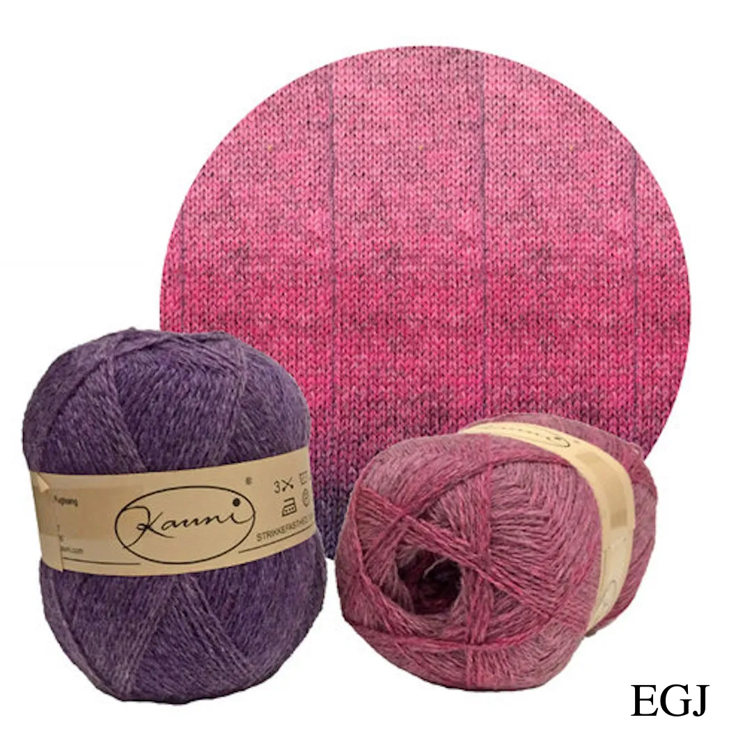Kauni Effektgarn Garter Stitch Scarf Knitting Kit | Kauni Effektgarn & Knitting Pattern (#245)
