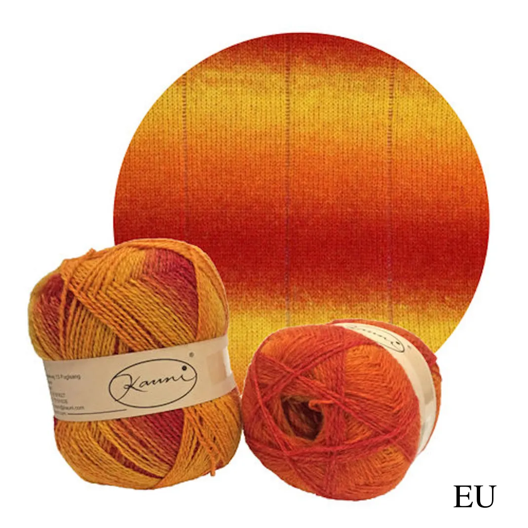 Kauni Effektgarn Garter Stitch Scarf Knitting Kit | Kauni Effektgarn & Knitting Pattern (#245)