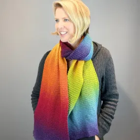 Kauni Effektgarn Garter Stitch Scarf Knitting Kit | Kauni Effektgarn & Knitting Pattern (#245)