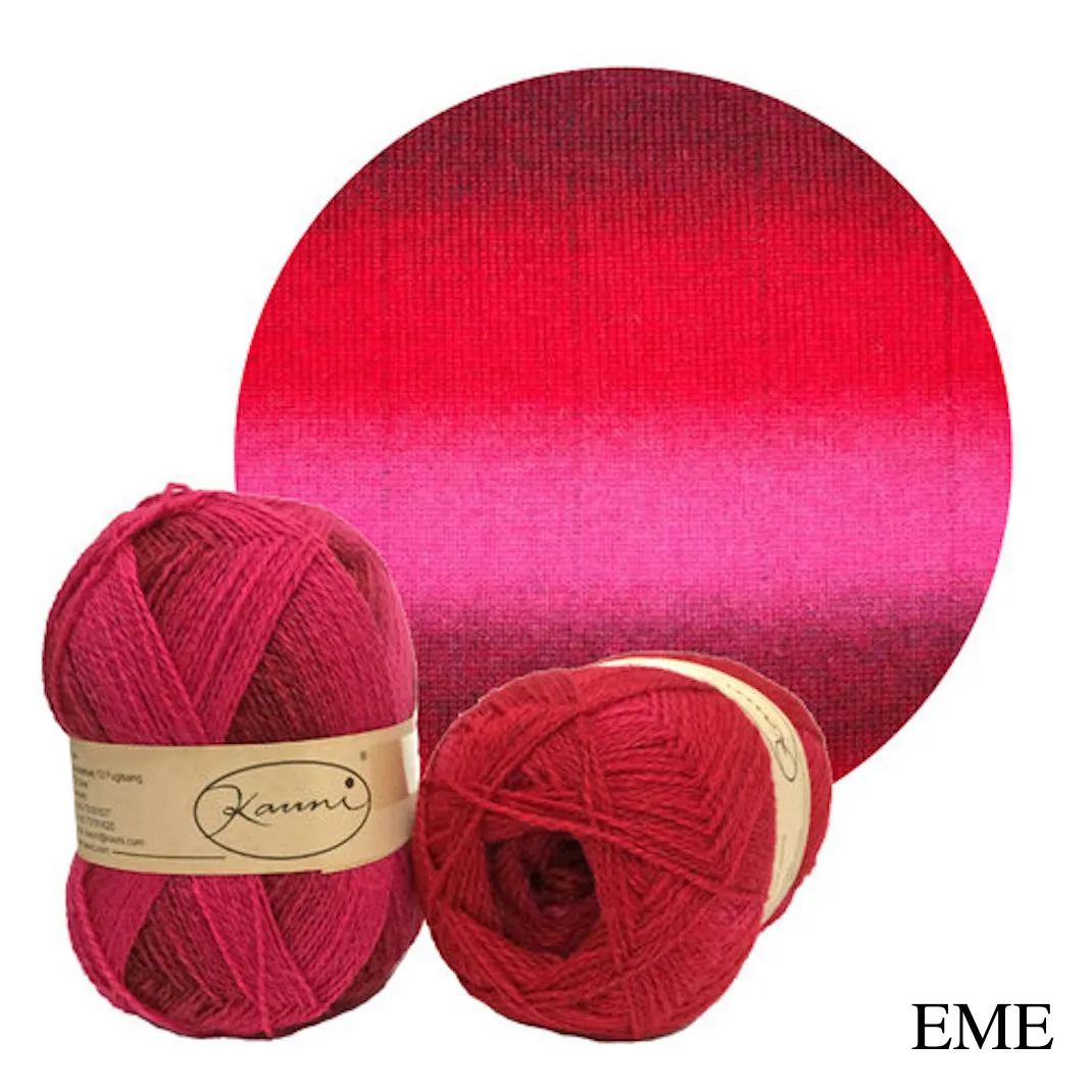 Kauni Effektgarn Garter Stitch Scarf Knitting Kit | Kauni Effektgarn & Knitting Pattern (#245)