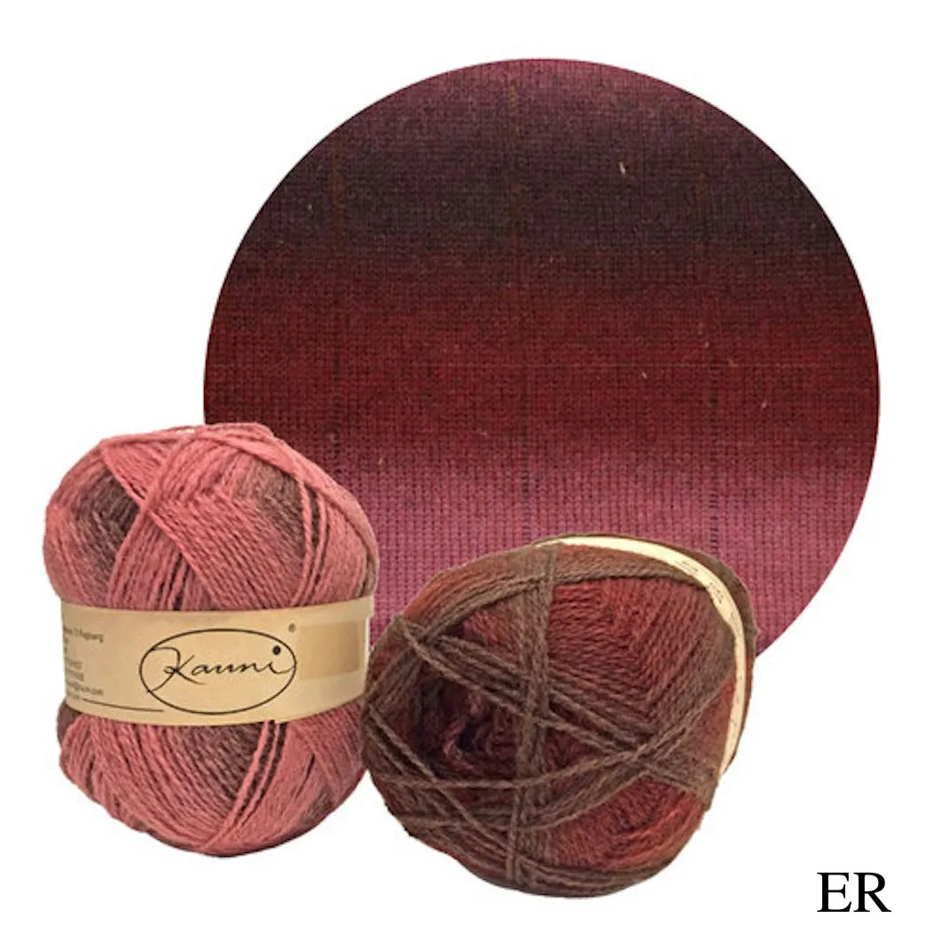 Kauni Effektgarn Garter Stitch Scarf Knitting Kit | Kauni Effektgarn & Knitting Pattern (#245)