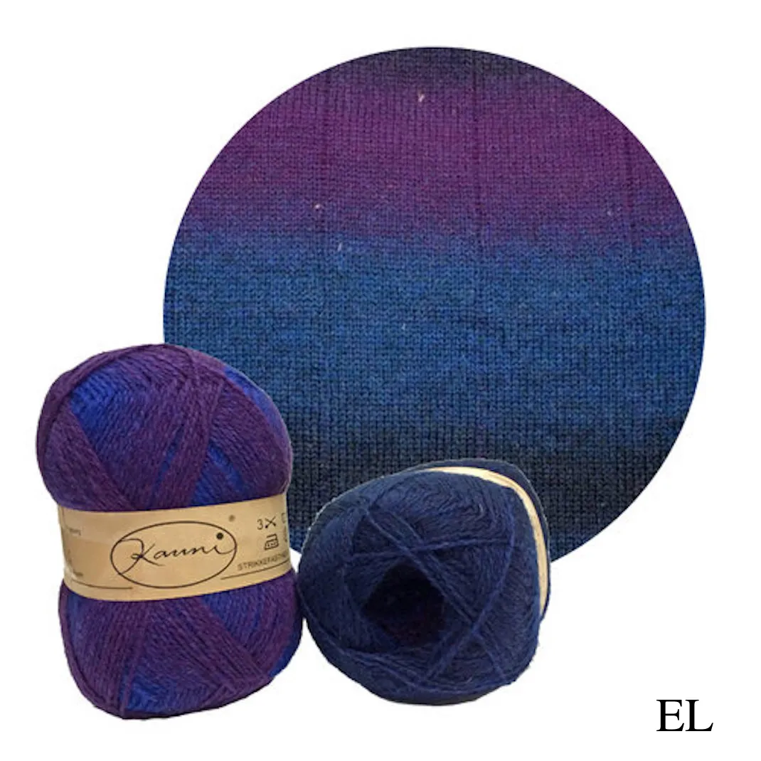 Kauni Effektgarn Garter Stitch Scarf Knitting Kit | Kauni Effektgarn & Knitting Pattern (#245)