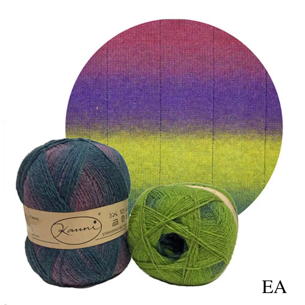 Kauni Effektgarn Garter Stitch Scarf Knitting Kit | Kauni Effektgarn & Knitting Pattern (#245)